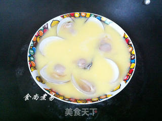 蛤蜊蒸水蛋的做法步骤:7