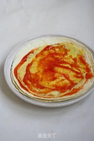 蔬菜卷饼的做法步骤:4