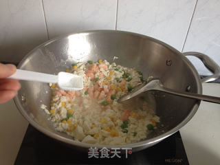 田园虾仁豆腐羹的做法步骤:7