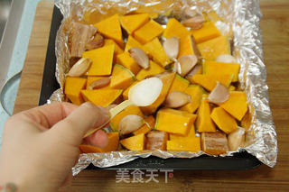 秋の乐章:【肉桂香料烤大蒜南瓜】的做法步骤:5