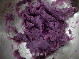 奶冻紫薯月饼的做法步骤:3