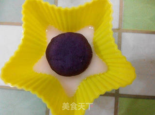 奶冻紫薯月饼的做法步骤:8