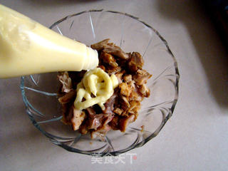 烤鸡肉沙拉面包的做法步骤：4