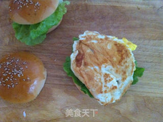 鸡蛋沙拉汉堡的做法步骤:11