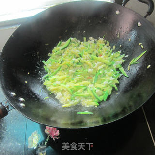 北瓜丝炒米饭的做法步骤：7