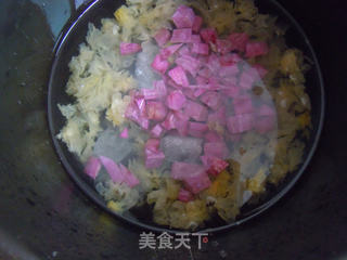 消暑饮品紫薯银耳汤的做法步骤:4