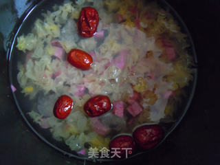 消暑饮品紫薯银耳汤的做法步骤:5