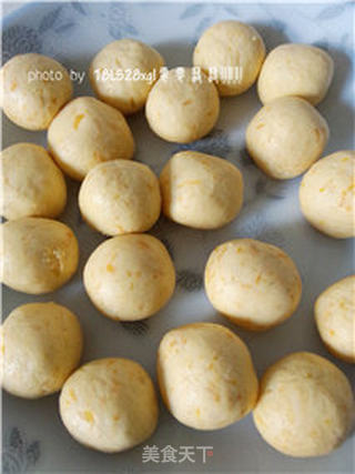 膳食纤维:紫薯金瓜圆的做法步骤:6
