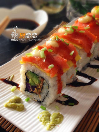 肉蛋三文鱼寿司的做法步骤:10