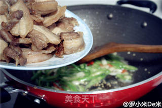 家乡回锅肉的做法步骤:7