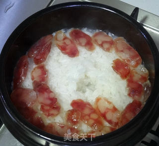 腊肠稻香米煲仔饭的做法步骤:5