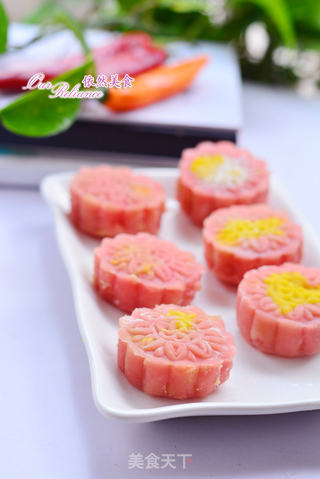 没有烤箱也可以做月饼--拼色冰皮月饼的做法步骤:10