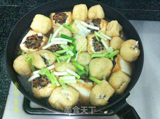 鸳鸯酿豆腐的做法步骤:12
