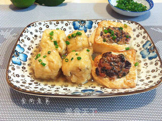 鸳鸯酿豆腐的做法步骤:14