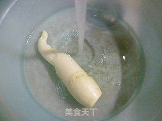 里脊肉榨菜茭白羹的做法步骤:2