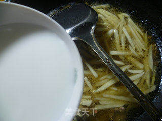 里脊肉榨菜茭白羹的做法步骤:12