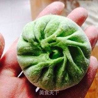 翡翠鲜肉包的做法步骤:4