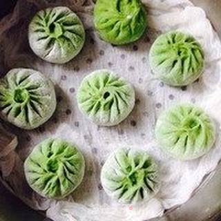 翡翠鲜肉包的做法步骤:5