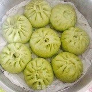 翡翠鲜肉包的做法步骤:8
