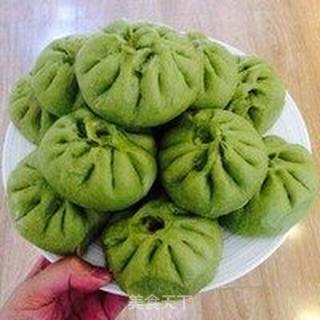 翡翠鲜肉包的做法步骤:9