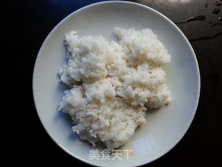 火腿炒饭的做法步骤:3