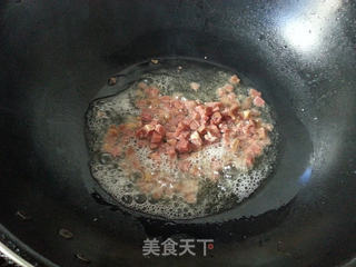 火腿炒饭的做法步骤:4