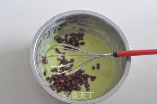 菠菜蜜豆蛋糕卷的做法步骤:6