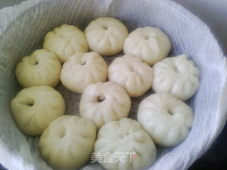 初次尝试豆沙包的做法步骤:9