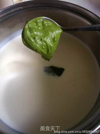 绿茶口味意式奶冻－Green tea panna cotta的做法步骤：2