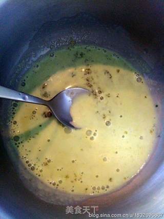 绿茶口味意式奶冻-Green tea panna cotta的做法步骤:5