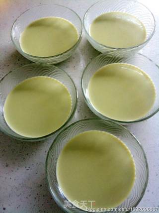 绿茶口味意式奶冻-Green tea panna cotta的做法步骤:9