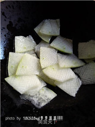 豆豉煎蒸冬瓜的做法步骤:3