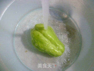 肉末佛手瓜羹的做法步骤：2
