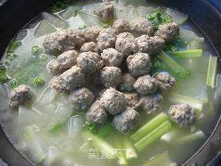 冬瓜汆牛肉丸子的做法步骤:12