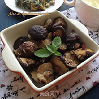迷迭香烤香菇的做法步骤:6