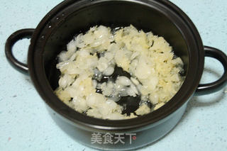 赶走秋燥的四好甜品:【双雪红枣木瓜船】的做法步骤:5