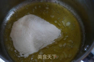 苦苣火腿焗的做法步骤:2