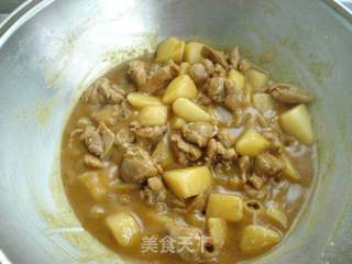 咖喱鸡块的做法步骤:7