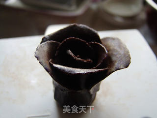 巧克力玫瑰花的做法步骤:12