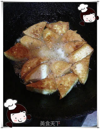 老爸的老北京厨房(素食主义)--焦溜豆腐的做法步骤:7