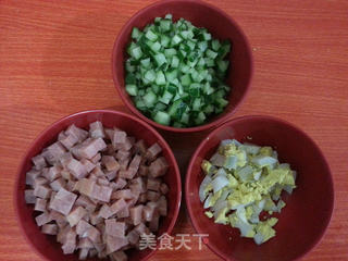 火腿玉米沙拉三明治的做法步骤:2
