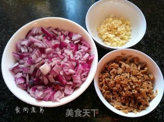 洋葱菜圃蒜香肉酱的做法步骤:4