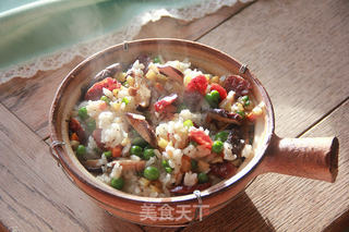 腊肠煲仔饭的做法步骤:5