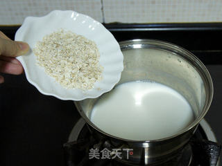 香蕉燕麦牛奶的做法步骤:3