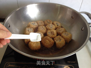 油豆腐酿肉的做法步骤:10