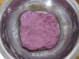 紫薯蜜豆发糕的做法步骤:6