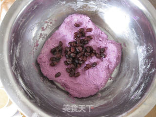 紫薯蜜豆发糕的做法步骤:7
