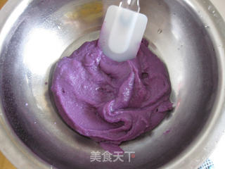 紫薯蜜豆发糕的做法步骤:3