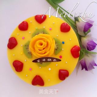 芒果慕斯蛋糕的做法步骤:15