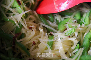 青椒土豆丝的做法步骤:6